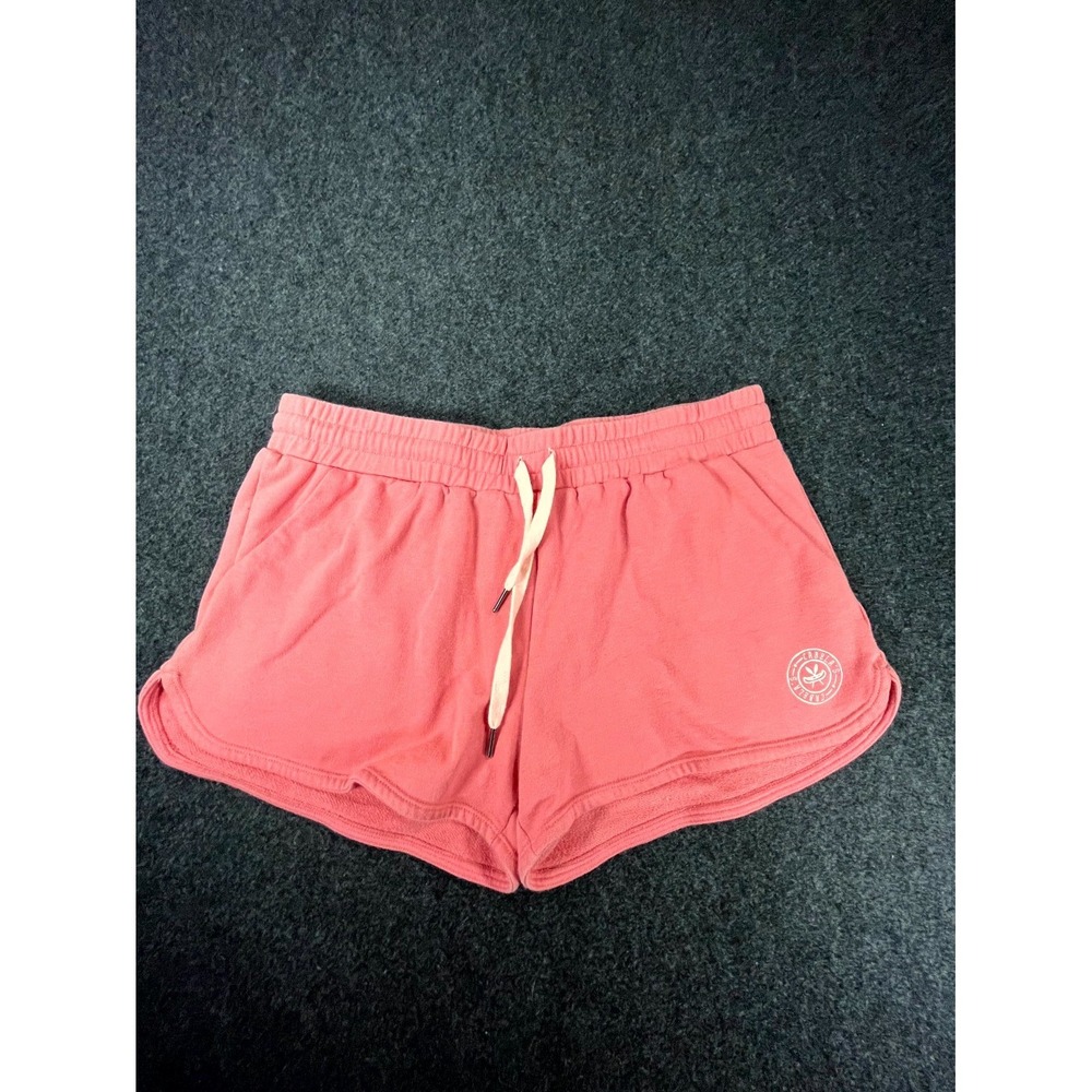 Cabelas Sweat Shorts Womens Large Pink Dolphin Hem Athletic Lounge Drawstring